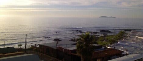 Vista a la playa o el mar