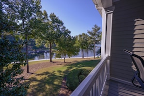 View of lake from main level porch