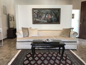 Lemon apt living room