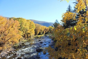 View of Eagle River.  Our home is just right of center in this picture.