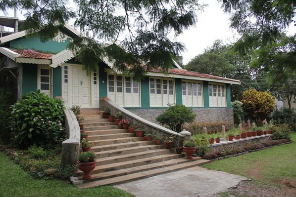 The Entrance and Front view of the Bungalow