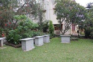 Buffet tables at the Lawn