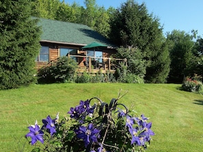 cabin from front yard