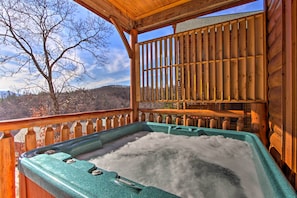 Deck | Private Hot Tub | Mountain Views