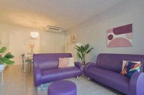 Open plan living, dining and kitchen area