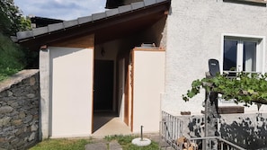 The entrance to the house