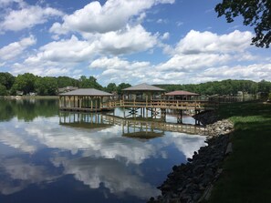 Brand new boathouse and gazebo