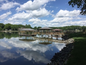 Brand new boathouse and gazebo