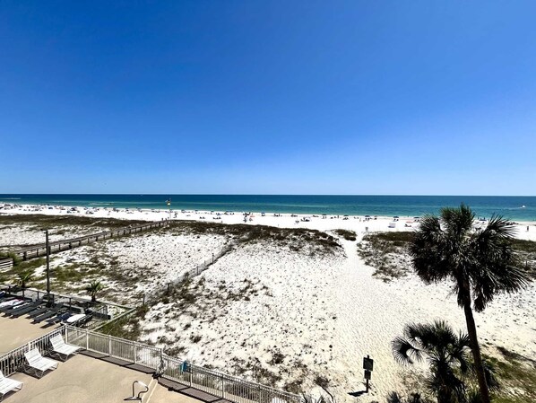 Direct, gulf front view from balcony