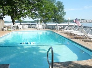 Lakeside Pool and Shaded Deck