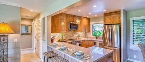 The Kitchen is GORGEOUS and Fully Equipped for Culinary Adventures