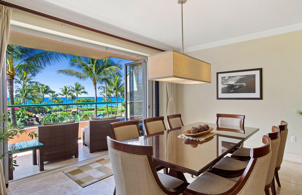 Maui Resort Rentals: Honua Kai Konea 202 – Direct Ocean Front 3BR w/ B.B.Q on Wrap Around Balcony