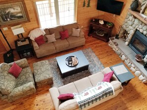 View of living room from "Eagles Nest" 