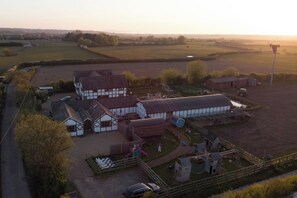 Barnacre Green Cottage aerial view