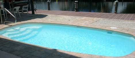 Pool and Dock view 