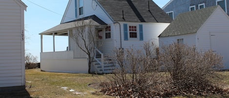 The quaint cottage in April