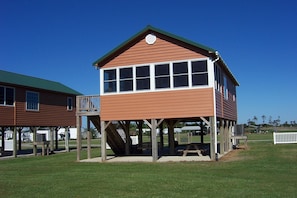 lodge facing waterfront