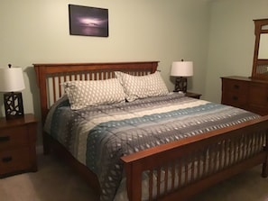 Master bedroom en-suite with king size bed