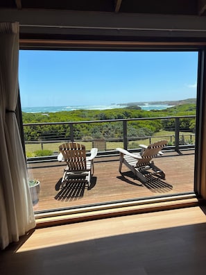 Enjoy the views of The Bay of Martyrs inside and out.