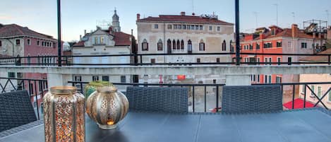 private terrace with seating