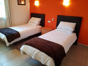 Bedroom 2. Recently decorated in a specially mixed zesty orange shade!