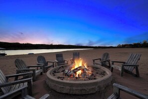 Fire pit with ample seating