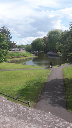 view around the lock basins where the apartment is situated