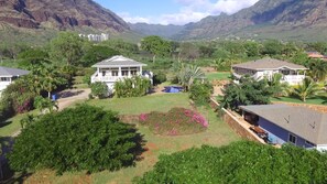 Aerial Shot of our One Acre Property on Oahu's West Coast