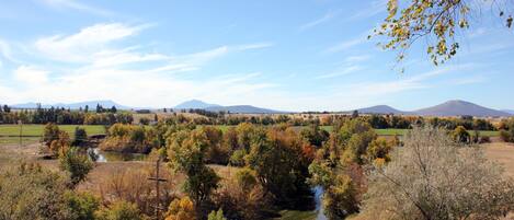 View from the backyard and deck overlooking the Pit River