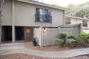 Front of villa