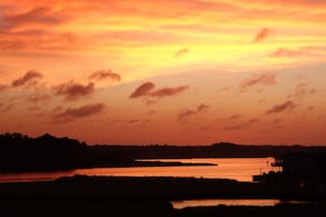 Spectacular sunsets from the balcony and front porch.