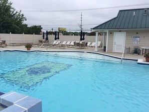 Shallow toddler area of pool