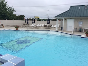 Shallow toddler area of pool