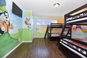 Kids room #2 Disney theme Twin over Twin bunk and Twin over Full Bunk