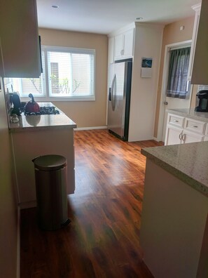 Kitchen. Plumeria tree is outside that window.