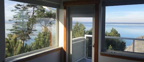 An amazing view of the Dungeness Spit & Straights os Juan de Fuca from your room