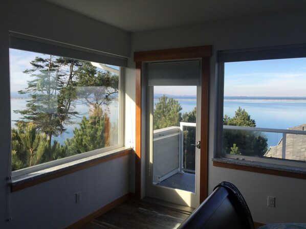 An amazing view of the Dungeness Spit & Straights os Juan de Fuca from your room