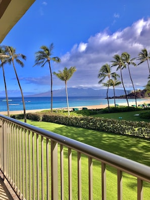 Morning coffee on the lanai