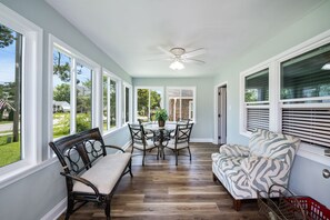 Read your favorite book while the sunlight streams in.