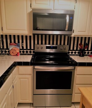 New microwave and range