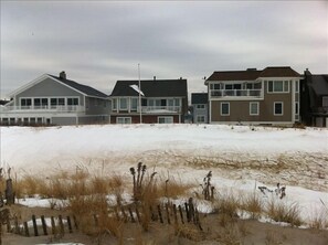 Picture of the house from the beach