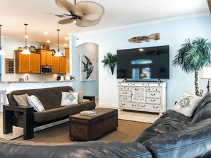 82" smart tv with 5 recliners in sectional sofa
