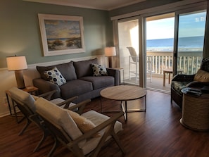 Relax next to the ocean right from your living room.