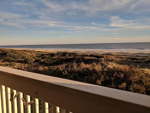 Expansive oceanfront view from your porch.