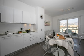 Kitchen and dining area