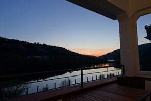 Abendstimmung am Ferienhaus Inselblick