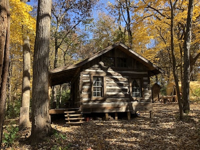 Ten Acre Treehouse, “Fort Henry Log Cabin”.  Sleeps 2-4