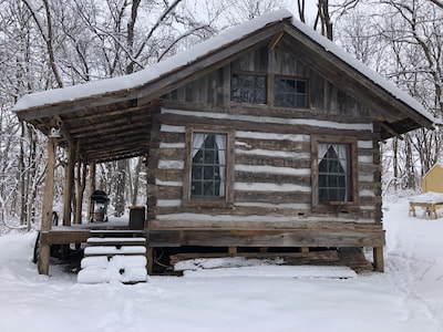 Ten Acre Treehouse, “Fort Henry Log Cabin”.  Sleeps 2-4