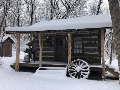 Ten Acre Treehouse, “Fort Henry Log Cabin”.  Sleeps 2-4