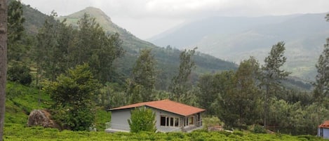 View of the estate house and staff area at Nianna